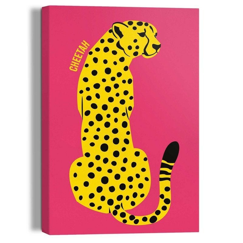 CHEETAH - WANDDECORATIE, Ophalen of Verzenden, Nieuw