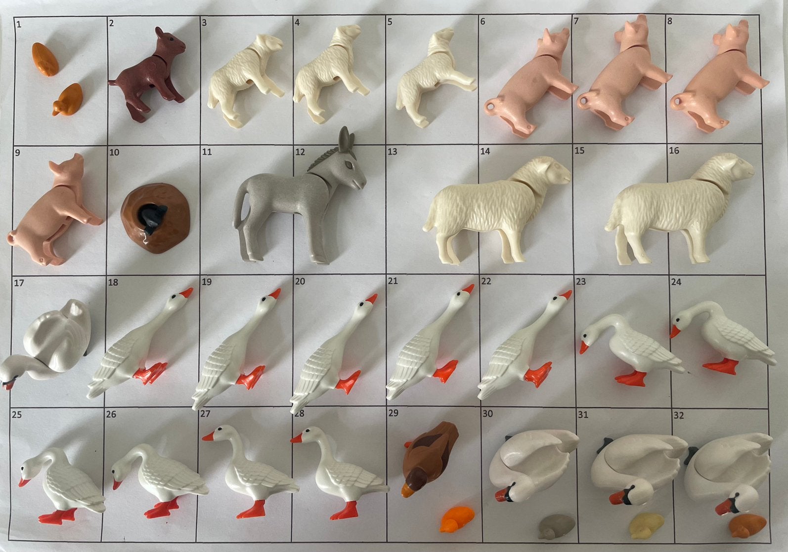 Playmobil losse dieren boerderij, Ophalen of Verzenden, Gebruikt, Los playmobil