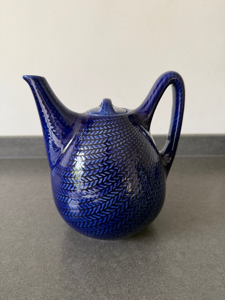 Vintage theepot Rörstrand Blå Eld - Hertha Bengtson, Ophalen of Verzenden