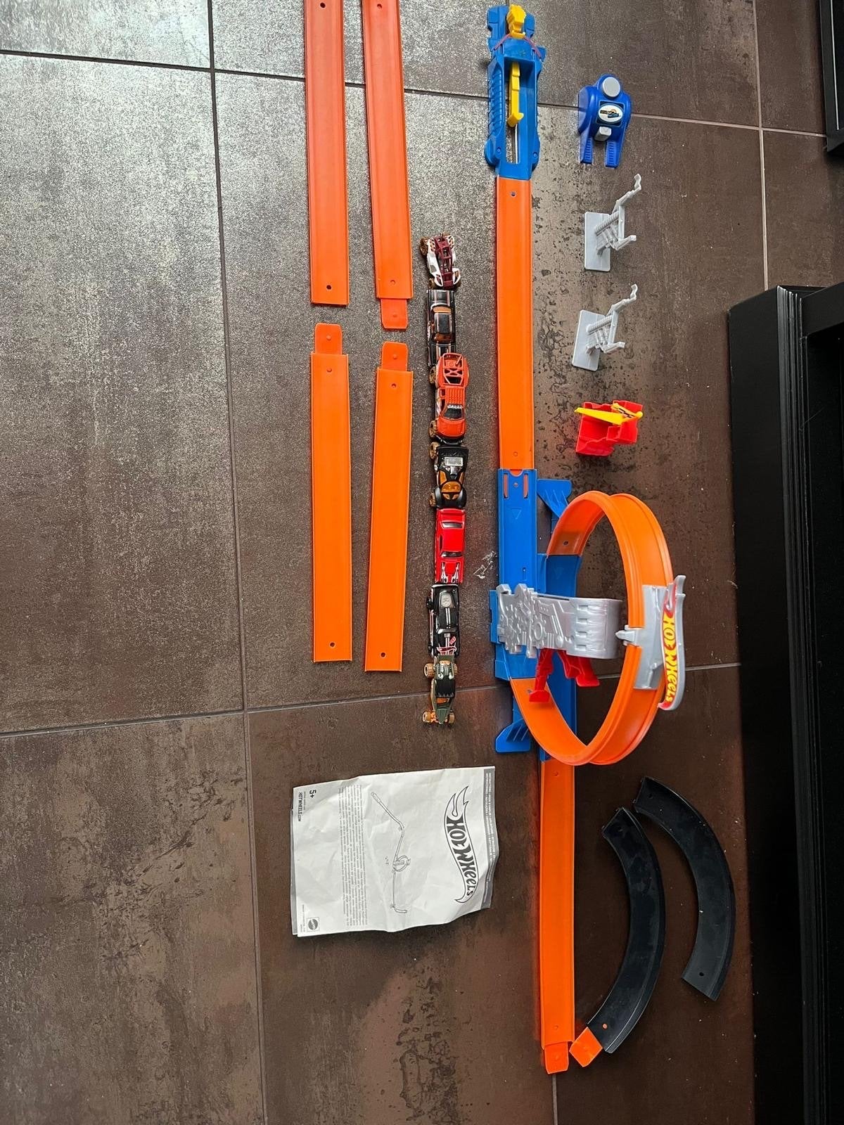 Hot Wheels Racebaan met Looping en Auto's, Ophalen of Verzenden, Met looping, Racebaan, Gebruikt