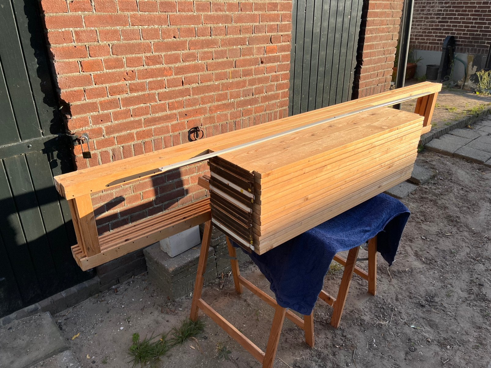Lundia stellingkast 219x100x30, Ophalen, Gebruikt