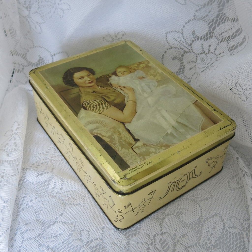 Vintage blik van Melle, Verzamelen, Blikken, Ophalen of Verzenden, Gebruikt, Overige