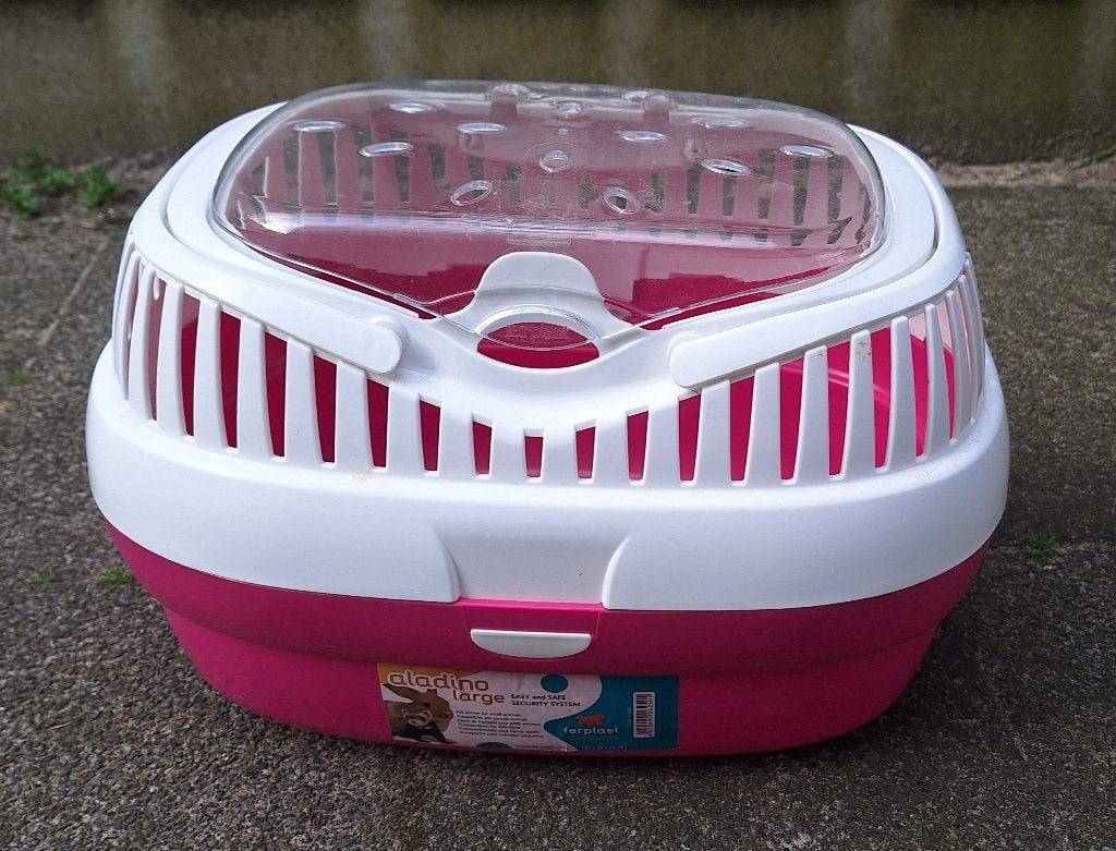 Konijn, cavia, hamster vervoer mandje 36 x 26 x 23 cm, Kooi, Gebruikt, Ophalen, Minder dan 60 cm