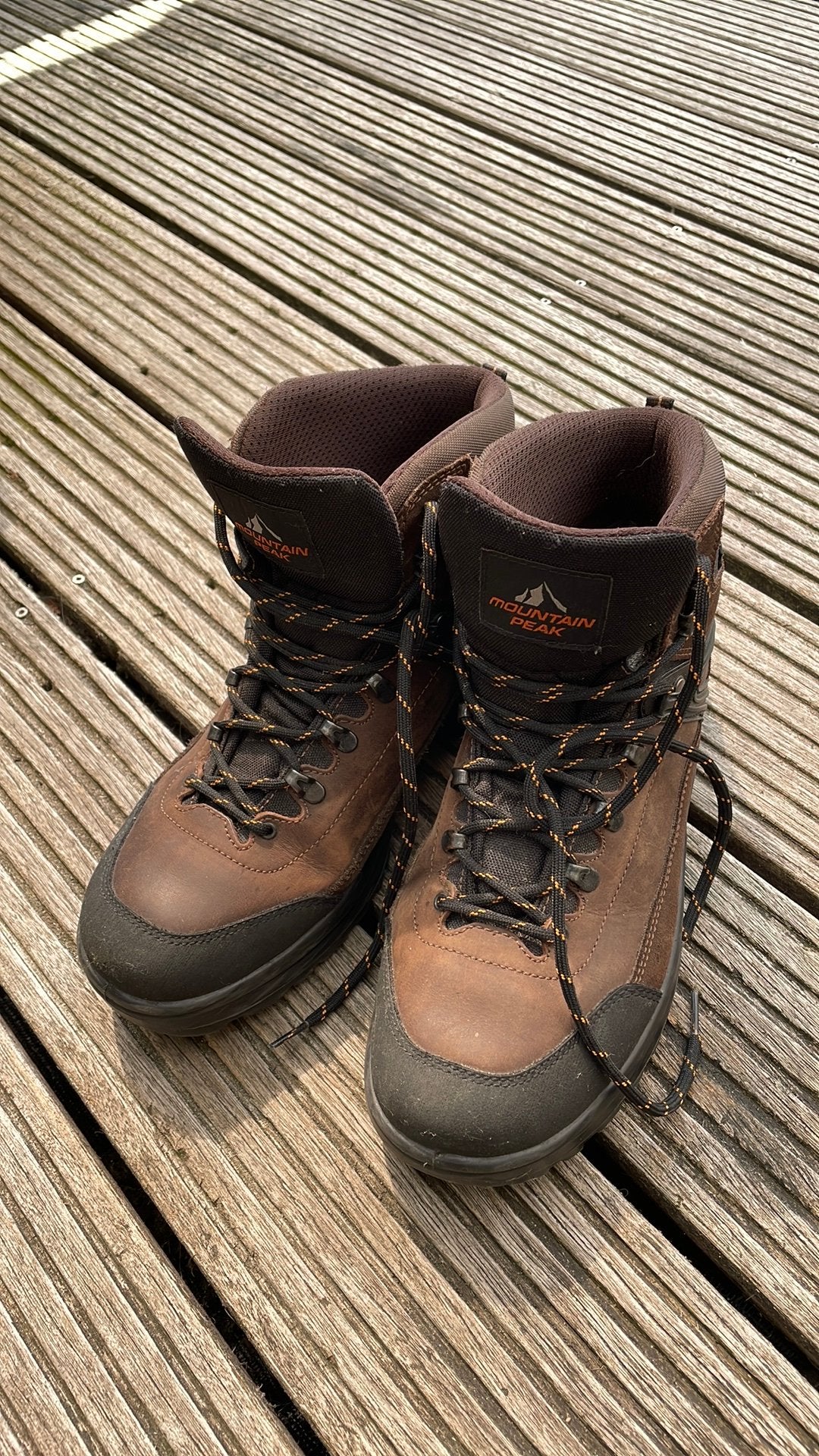 Mountain Peak wandelschoenen - Maat 45 bruin/zwart, Ophalen of Verzenden, Gebruikt, Schoenen
