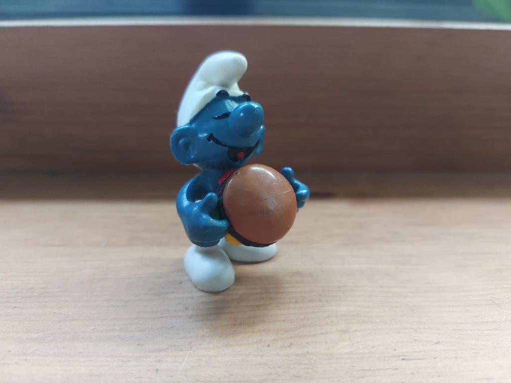 Smurf met hamburger 20158 De Smurfen, Ophalen of Verzenden