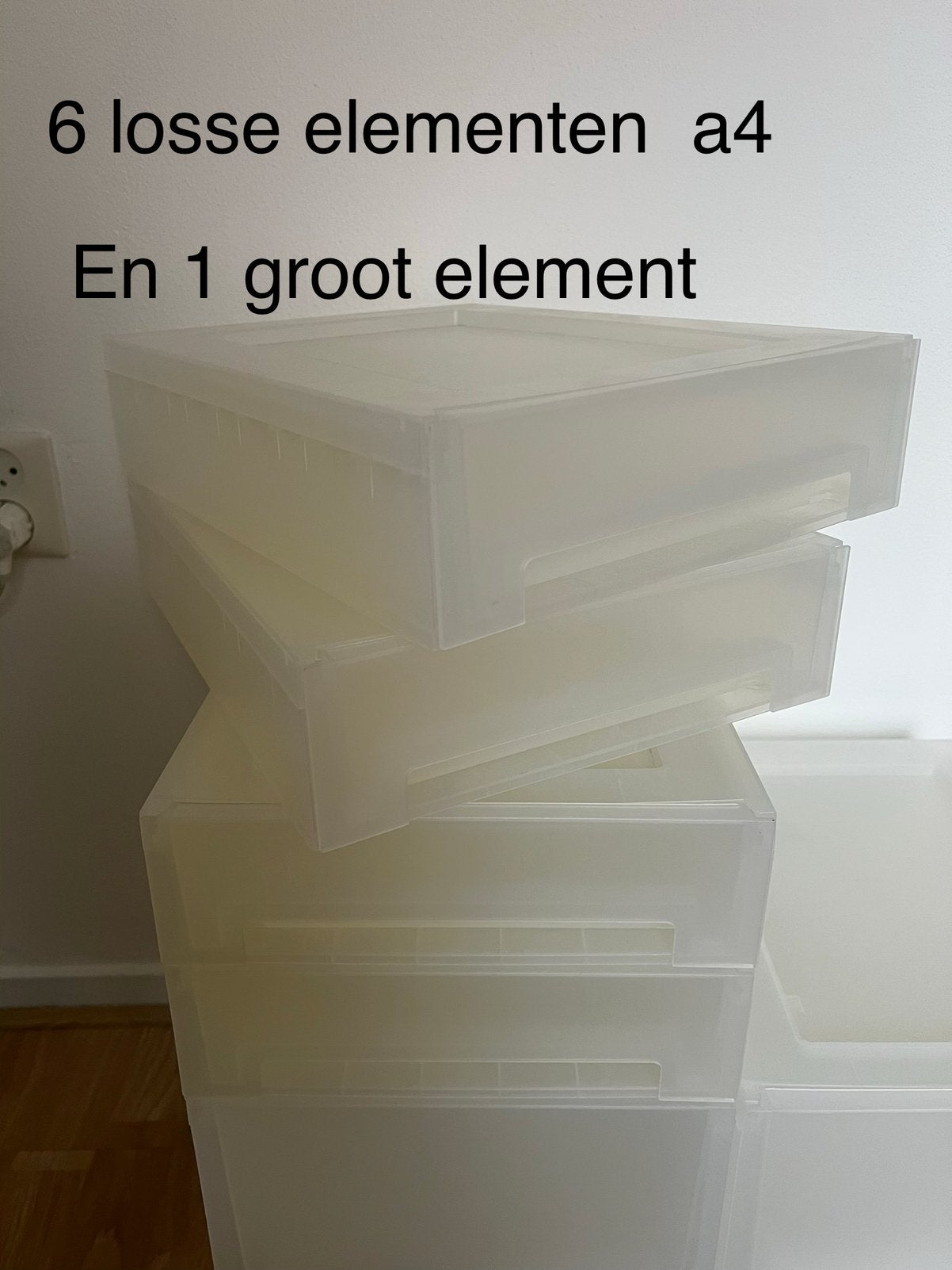 Plastic lade kast, Huis en Inrichting, Kasten | Ladekasten, Ophalen, 50 tot 100 cm, Zo goed als nieuw, Minder dan 100 cm
