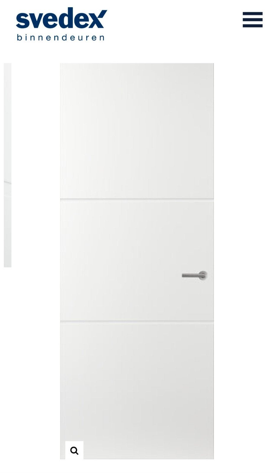 Svedex opdek binnendeur 211,5 x 93cm, Ophalen, 80 tot 100 cm, 215 cm of meer, Binnendeur