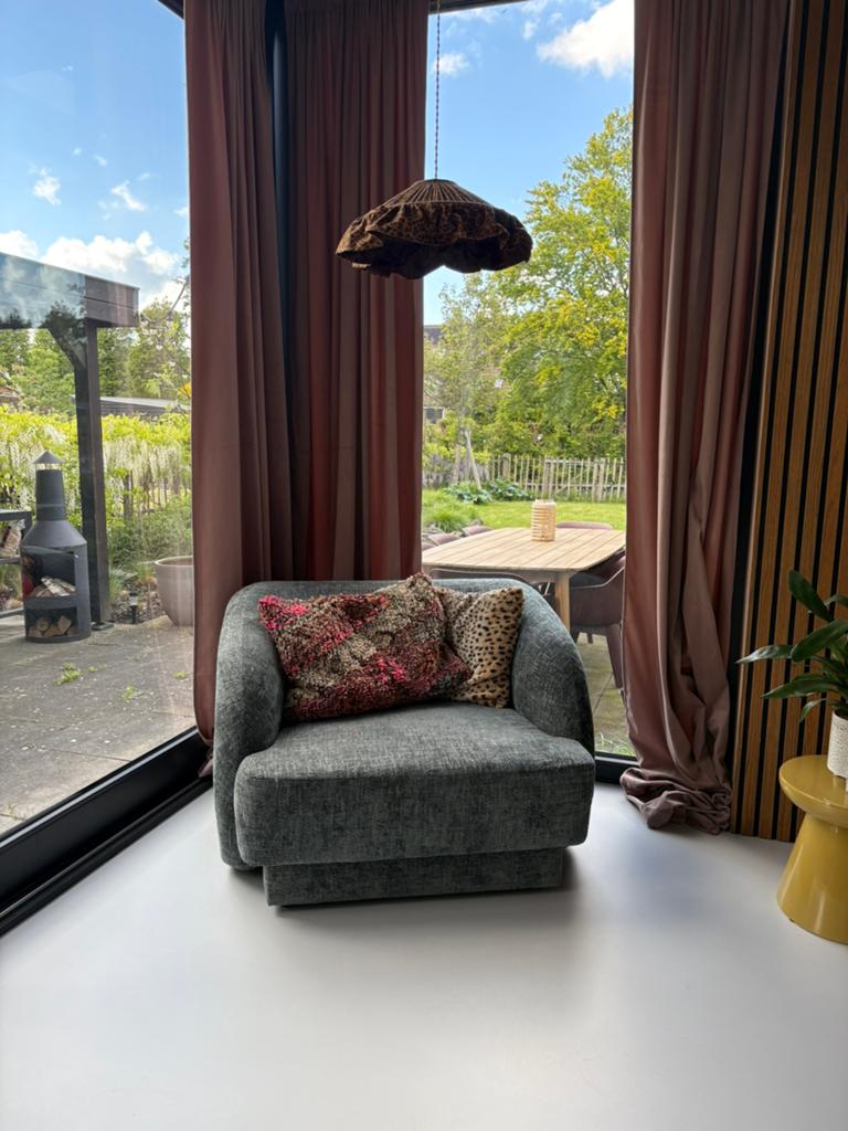 Fauteuil Naduvi Miley Chenille, Ophalen, 75 tot 100 cm, Zo goed als nieuw, Stof