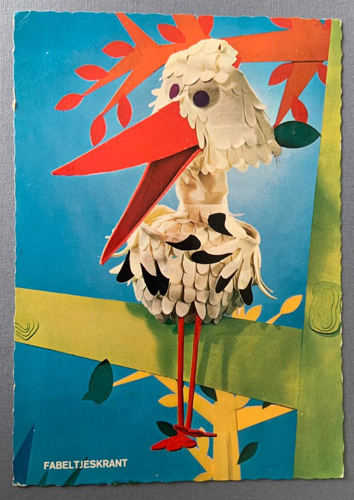 Fabeltjeskrant Kaart - Juffrouw Ooievaar 1969, Verzenden, 1960 tot 1980, Gelopen, Cultuur en Media