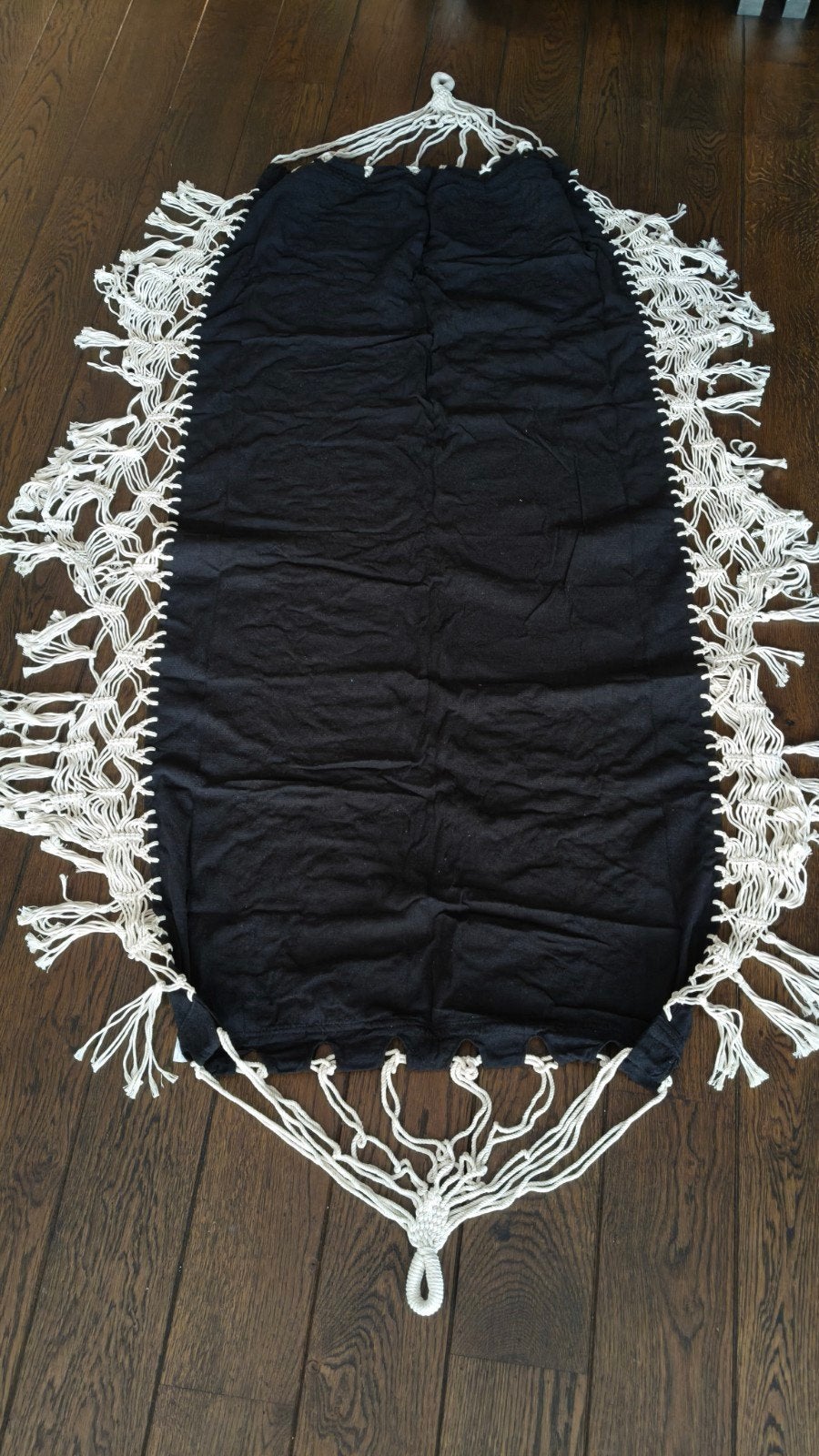 Nieuwe hangmat met mooie afgewerkte franjes, Ophalen of Verzenden, Nieuw, Eenpersoons, Binnen