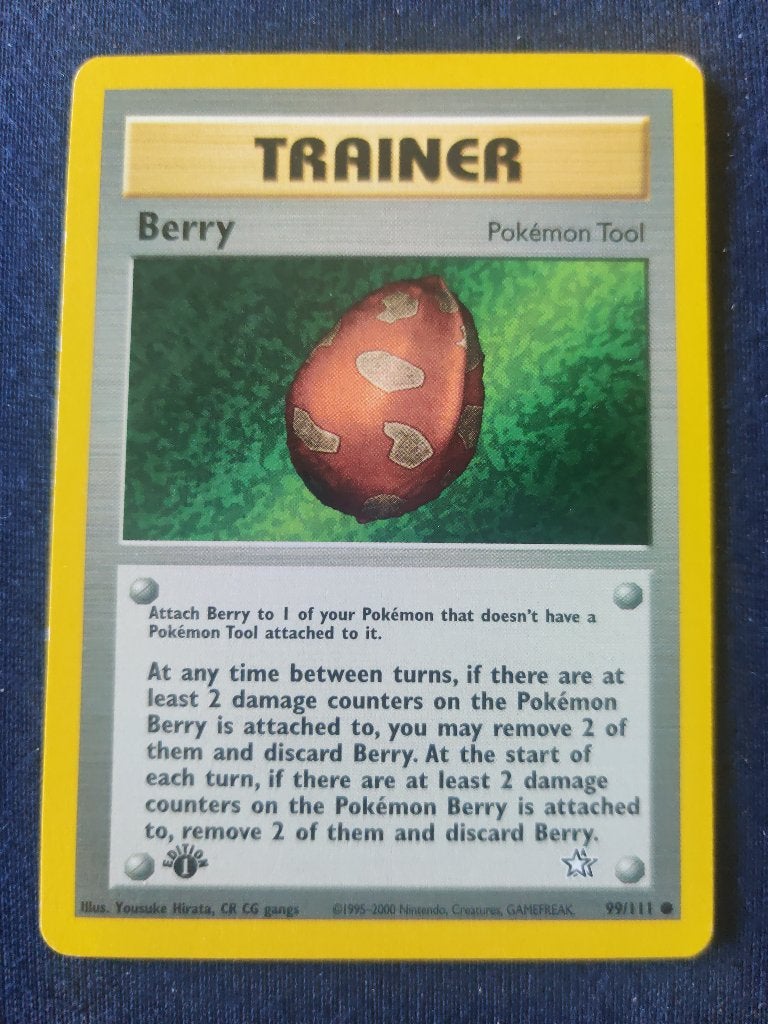 Berry (Pokémon Tool) - Neo Genesis 99/111 - Near Mnt, Ophalen of Verzenden, Nieuw