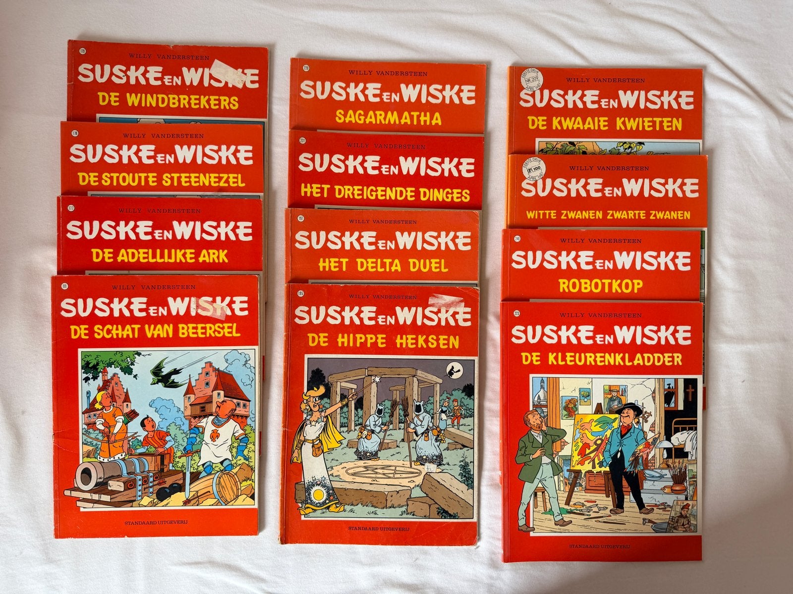 Suske en Wiske: Grote collectie van 12 stripboeken, Meerdere stripboeken, Ophalen of Verzenden, Gelezen