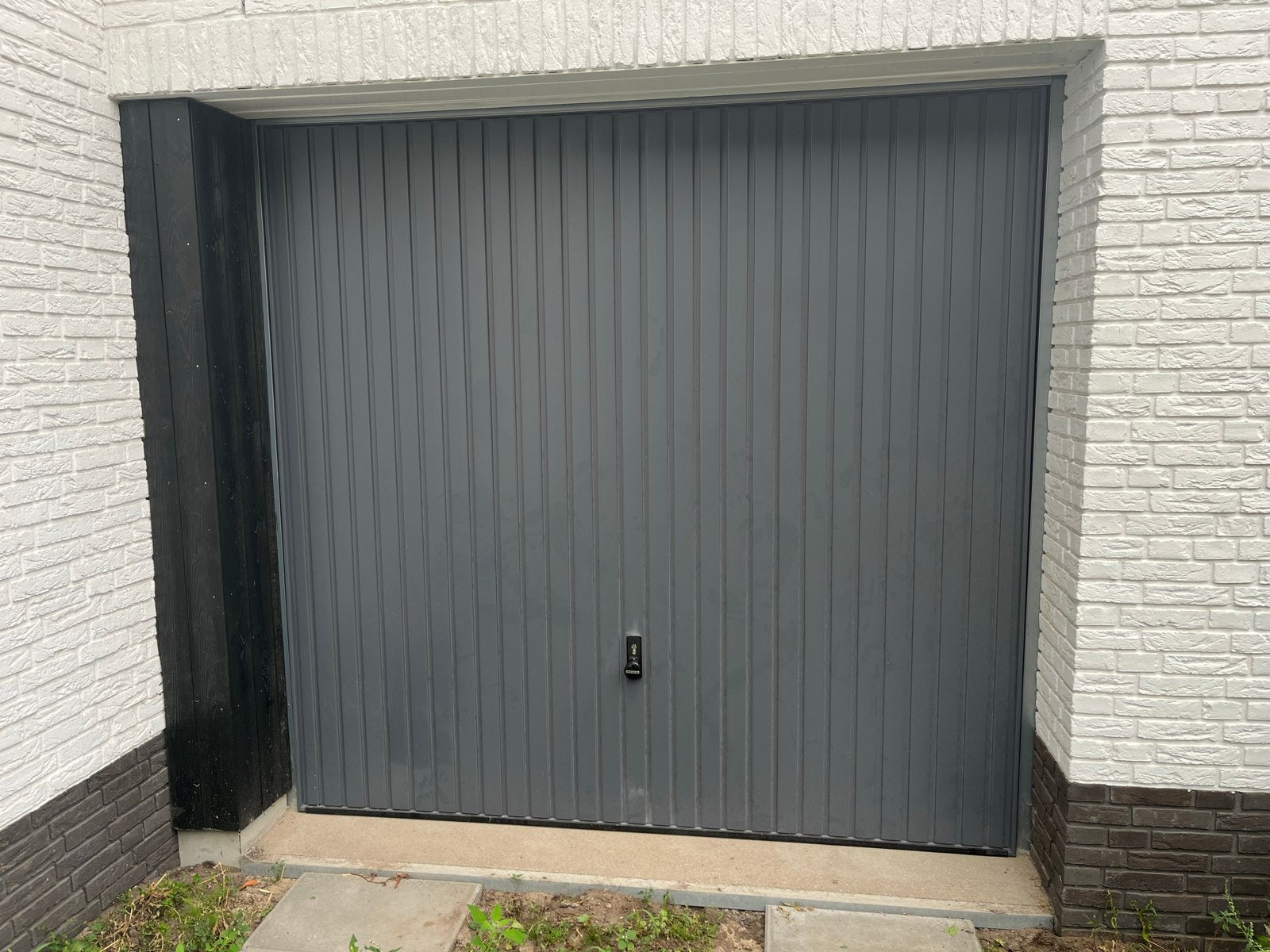 Nieuwe Hörmann Kanteldeur Garagedeur (RAL 7015), Doe-het-zelf en Verbouw, Deuren en Horren, Ophalen, Metaal, 120 cm of meer, 215 cm of meer
