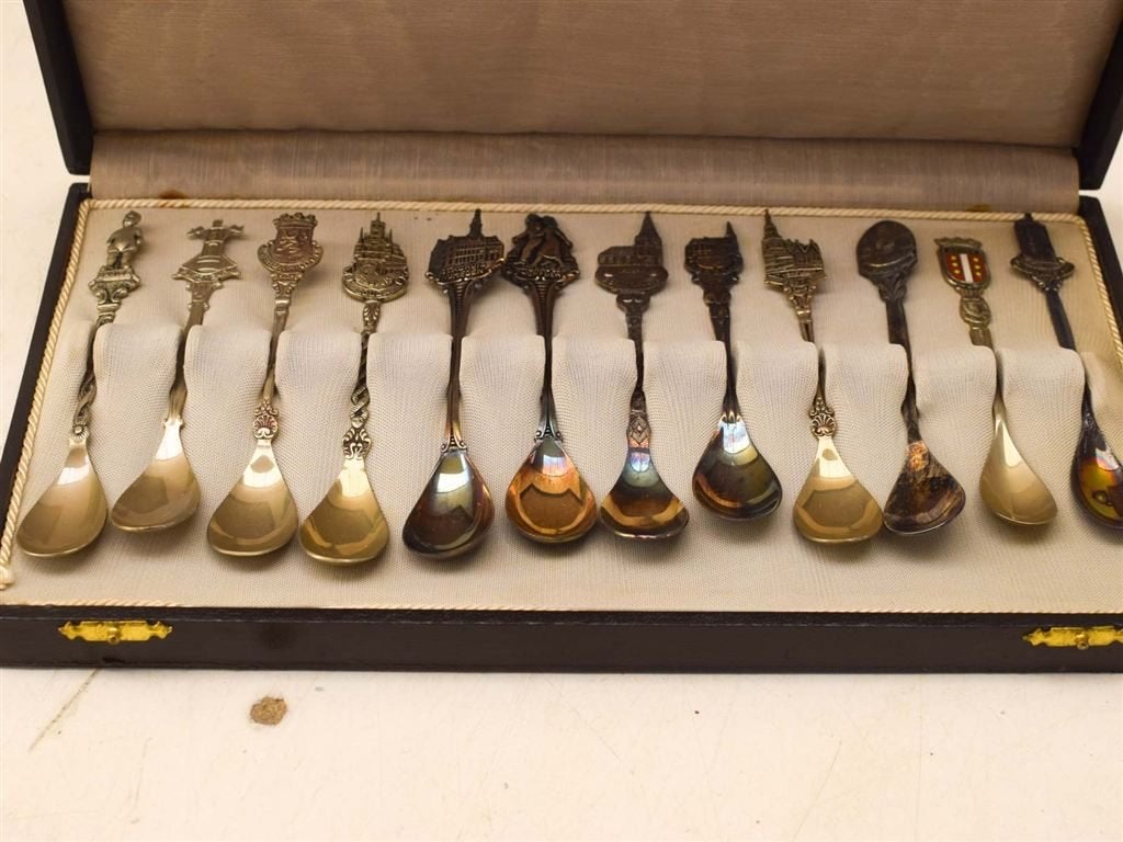 12 stuks verzilverde koffielepeltjes 52005, Ophalen of Verzenden, Gebruikt, Rvs of Chroom