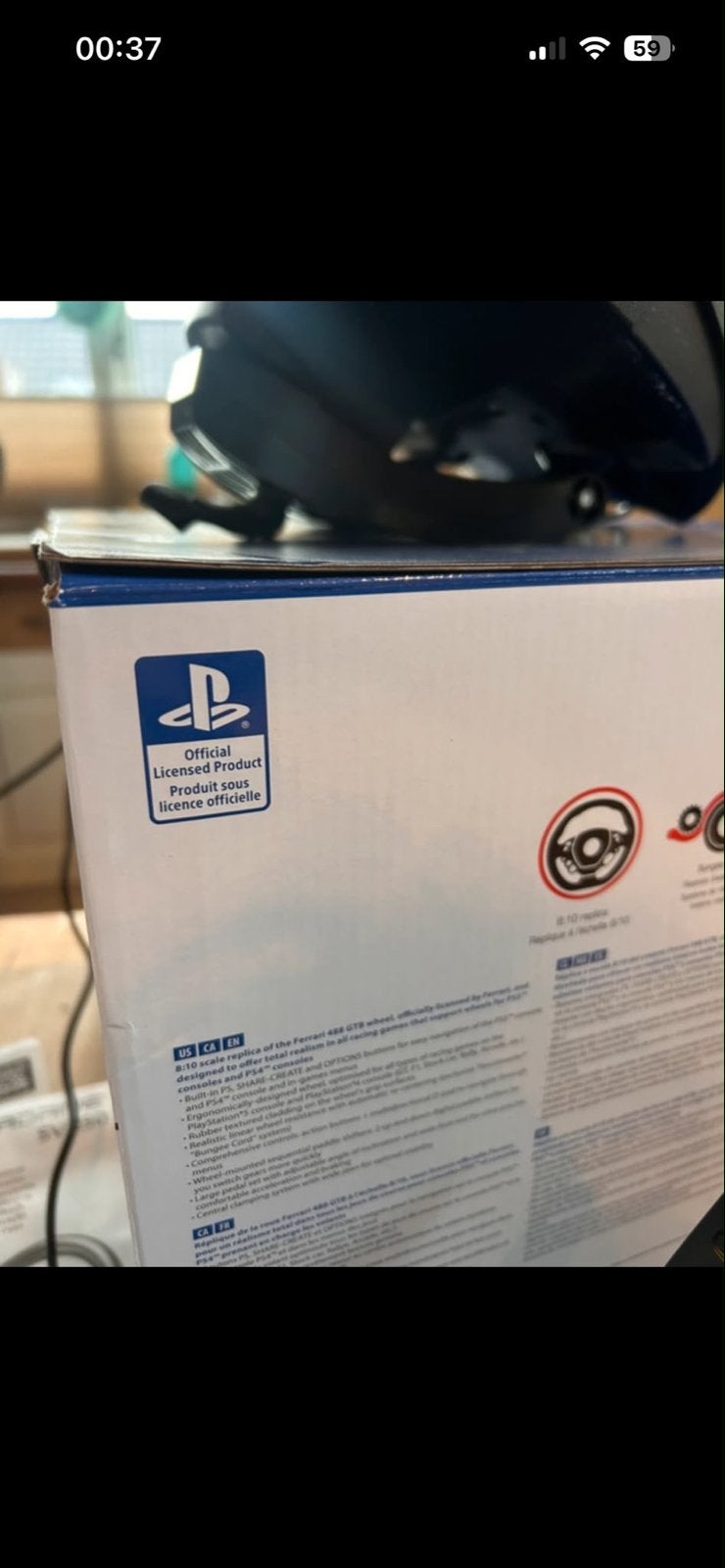 Thrustmaster T80 Ferrari 488 GTB Edition racestuur, Ophalen of Verzenden, Zo goed als nieuw, Stuur of Pedalen, PlayStation 4