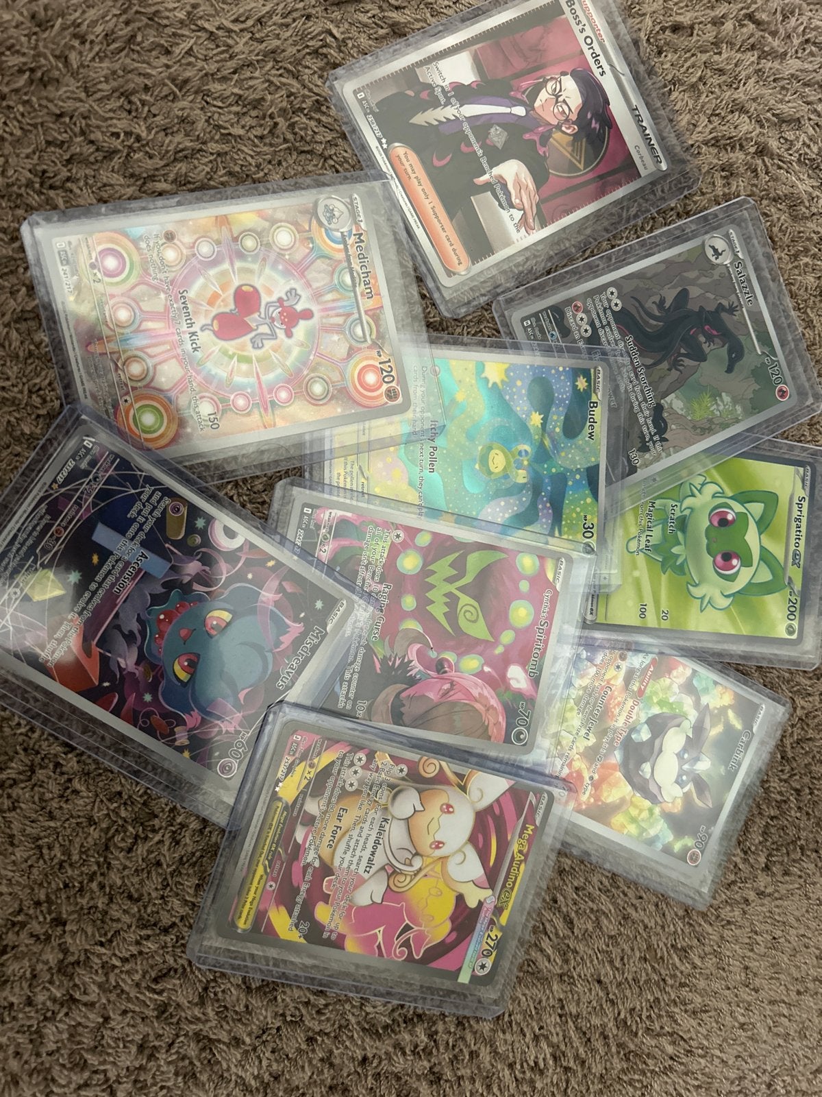 Pokémon Kaarten Collectie - Zeldzame ASCENDED HEROES, Ophalen of Verzenden, Gebruikt, Meerdere kaarten, Foil