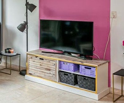 TV meubel - Maison Belfort, Ophalen, Gebruikt, 100 tot 150 cm, Minder dan 100 cm
