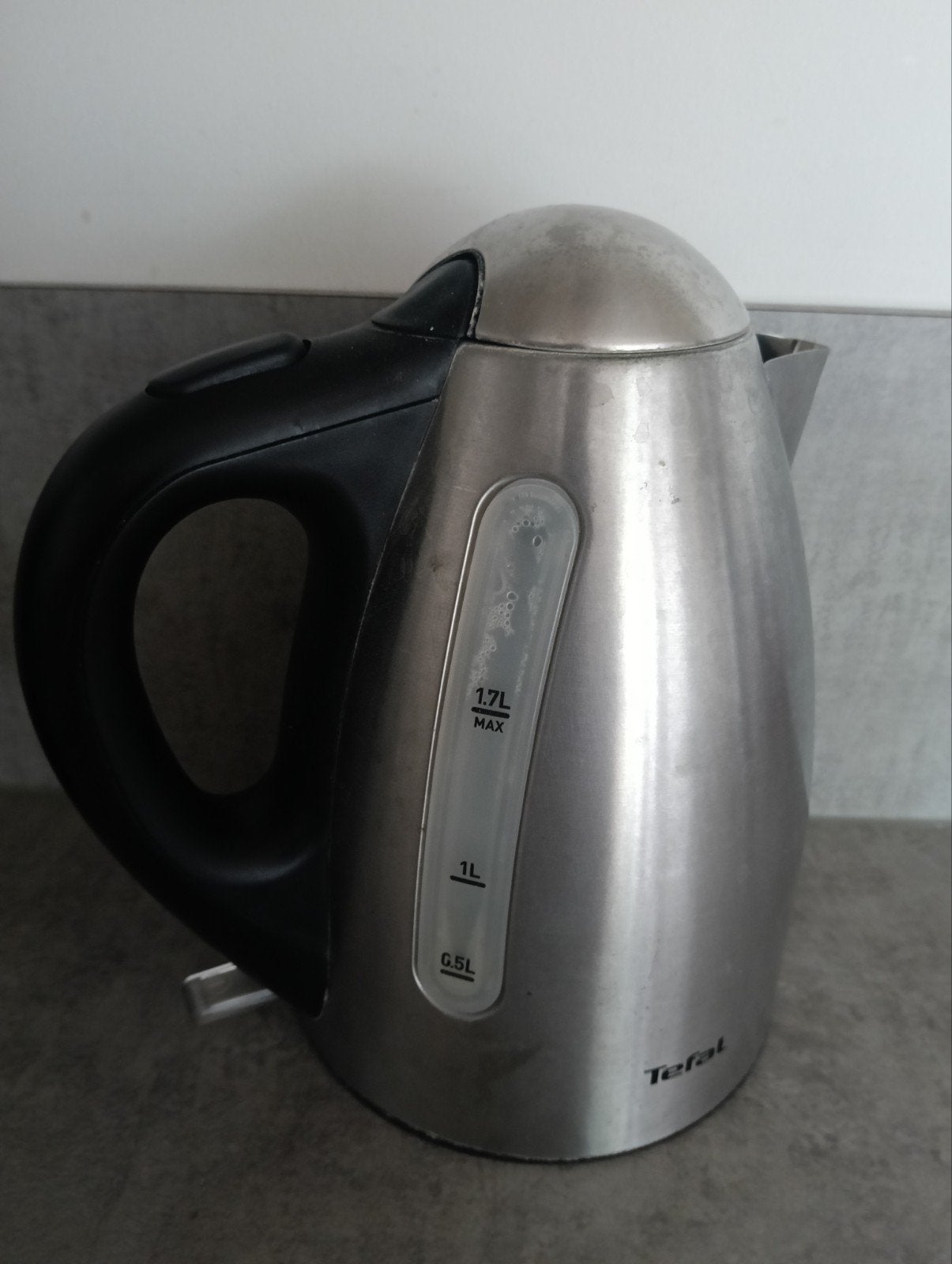 RVS Tefal waterkoker, 1 tot 2 liter, Ophalen, Gebruikt, Rvs