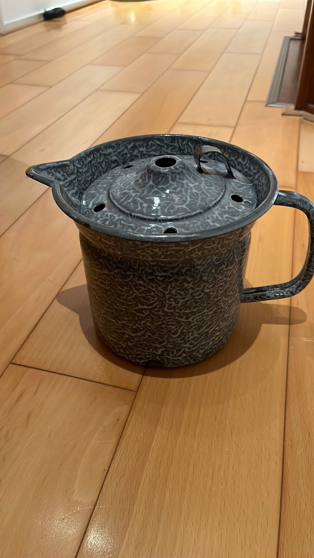 Antieke emaille melkkan, Antiek en Kunst, Ophalen