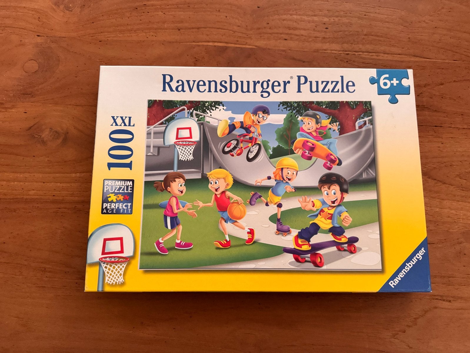 Ravensburger XXL Puzzel 100 stukjes - Sportief plezier, Ophalen of Verzenden, 10 tot 50 stukjes, Gebruikt, 6 jaar of ouder