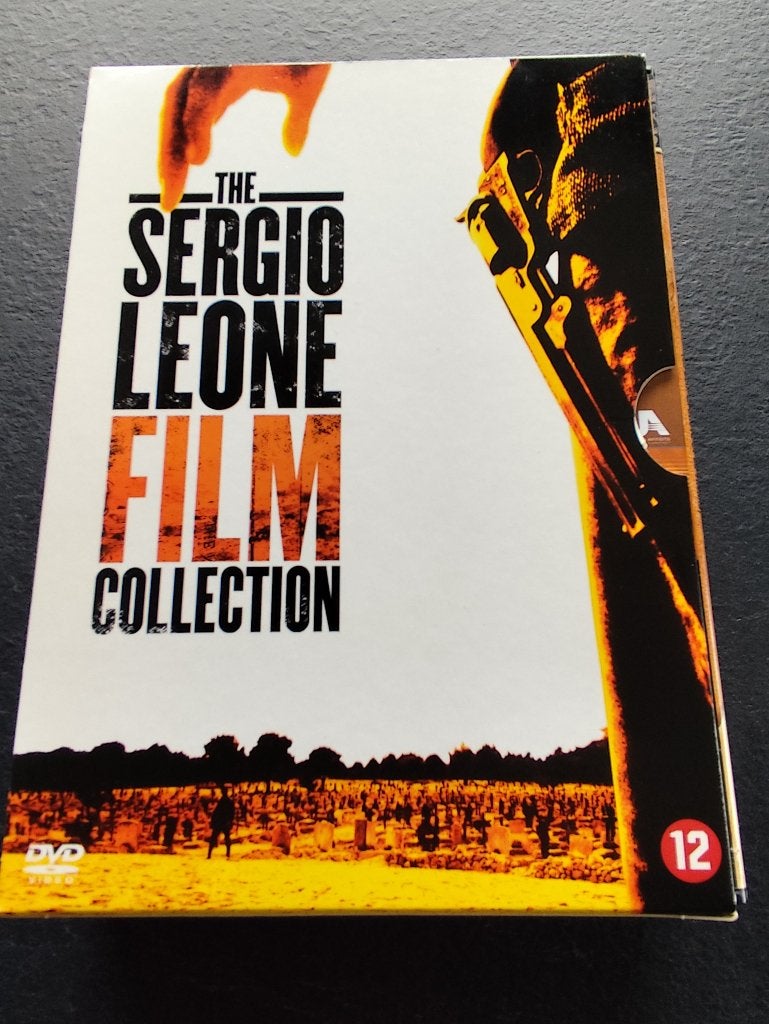 The Sergio Leone Film Collection met 3 dvd's in nette staat, Alle leeftijden, Ophalen of Verzenden, Zo goed als nieuw