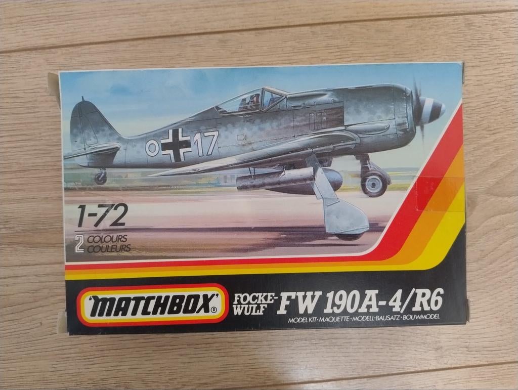 Matchbox Focke Wulf FW 190 A-4 bouwmodel 1/72, Ophalen of Verzenden, 1:72 tot 1:144, Overige merken