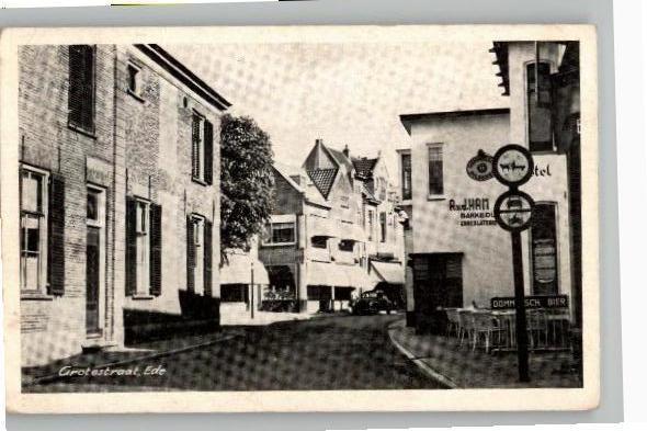 Edegrotestraat verkeersborden uitg N.Blokker, Verzamelen, Ansichtkaarten | Nederland, Verzenden, 1920 tot 1940, Ongelopen, Gelderland