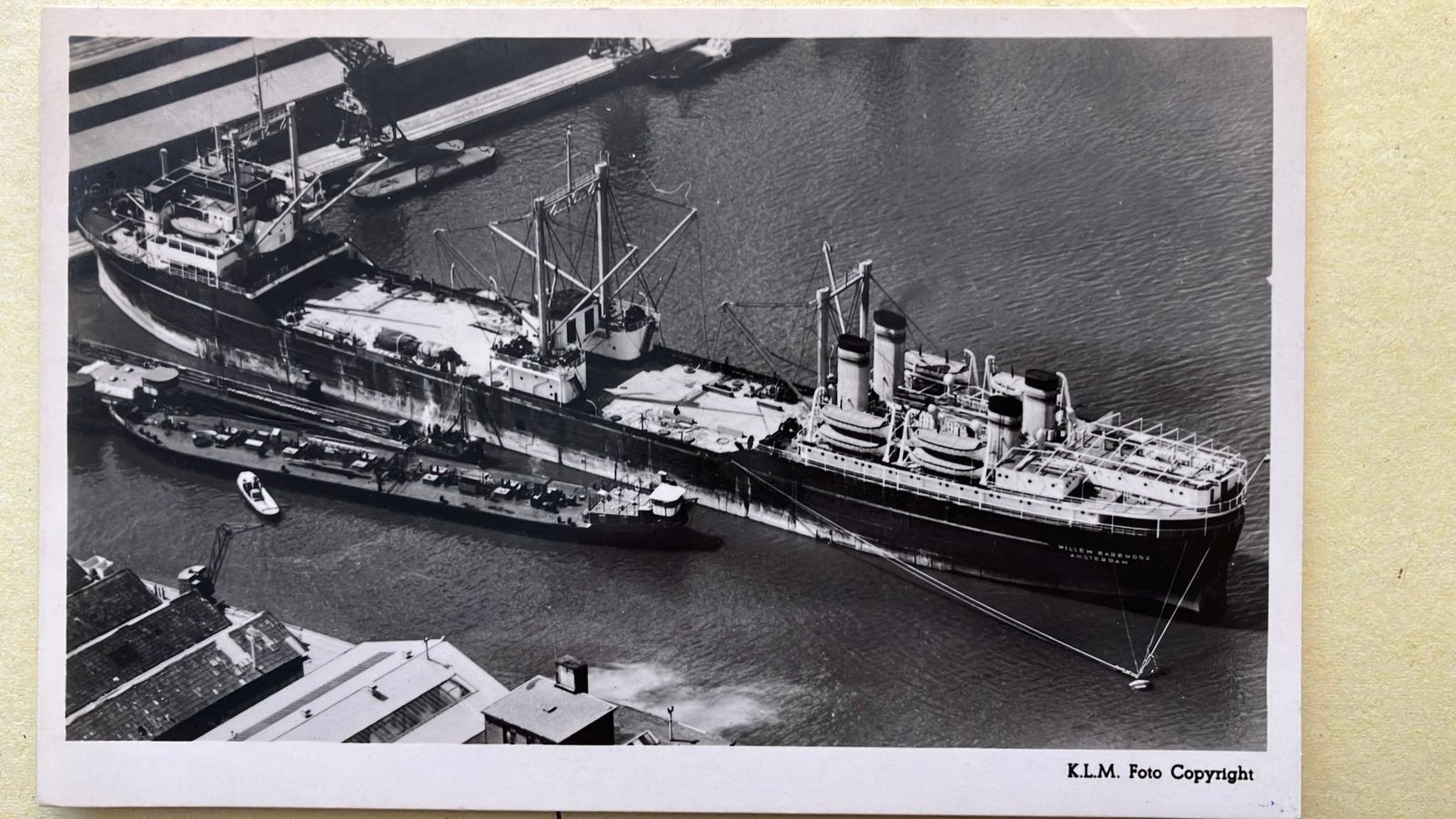 Walvisvaart  WILLEM BARENDSZ  (1)  1931 KLM foto, Verzamelen, Scheepvaart, Zo goed als nieuw, Kaart, Foto of Prent, Ophalen of Verzenden