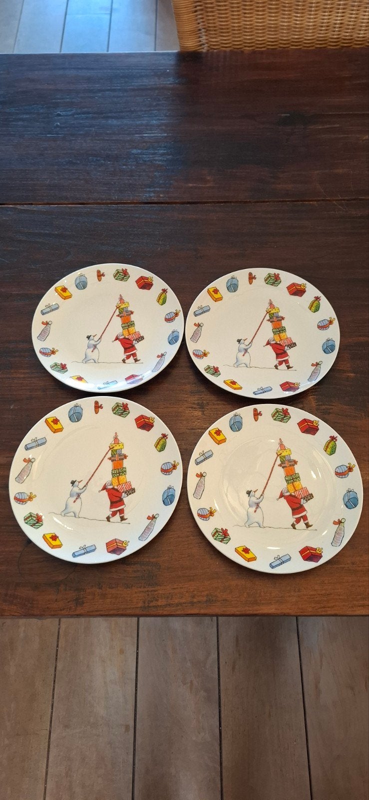 kerst boterham bordjes, Ophalen of Verzenden, Nieuw, Overige stijlen, Bord(en)