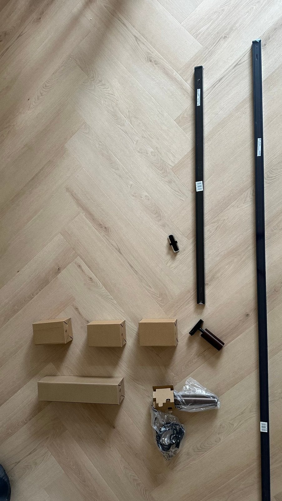 Railsverlichting Brons - 3meter, Ophalen, GU10, Nieuw, Geschikt voor plafondmontage