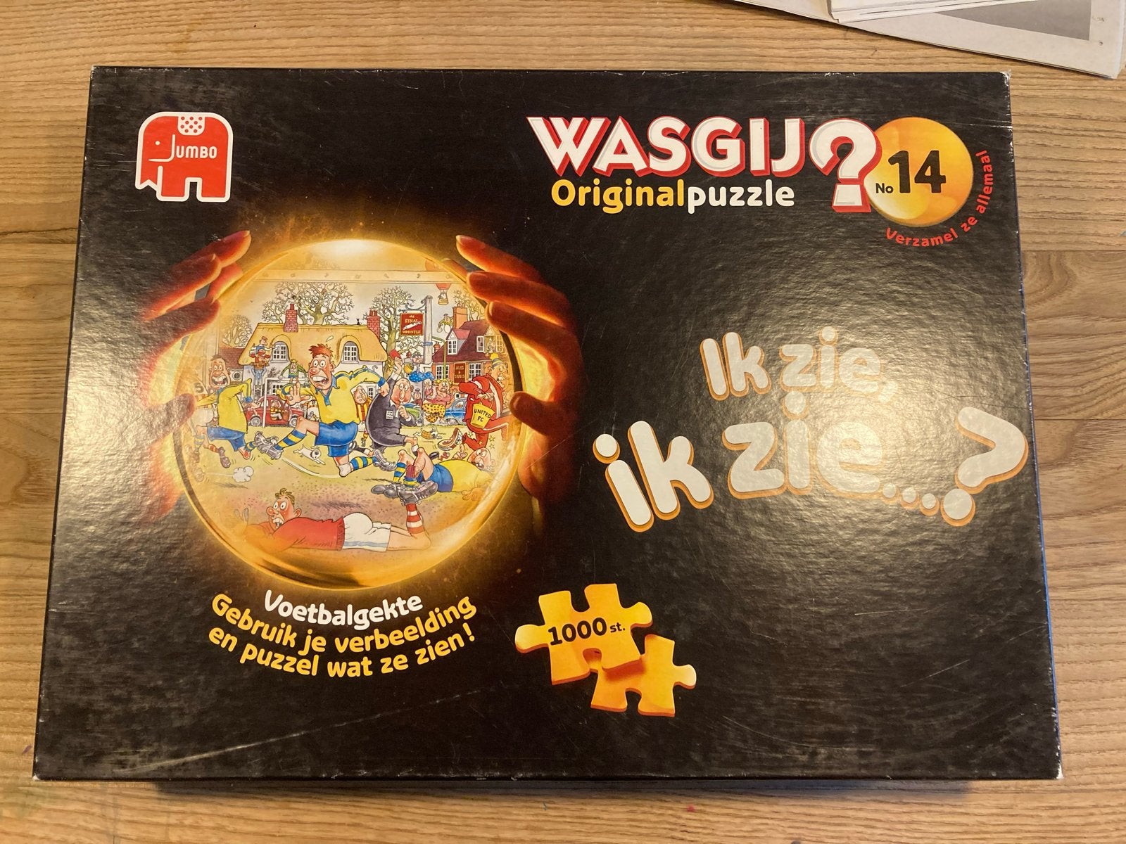 Wasgij Original Puzzel No. 14 - voetbalgekte, Ophalen, 500 t/m 1500 stukjes, Gebruikt, Legpuzzel