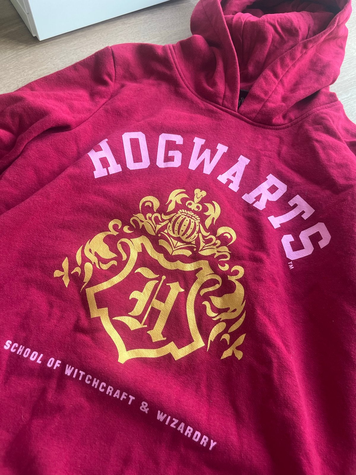 Hogwarts Harry Potter Hoodie, Lange mouw, Gedragen, Rood, Ophalen
