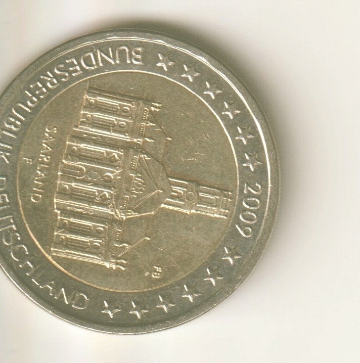 2 euro 2009 f duitsland Saarland, Postzegels en Munten, Munten | Europa | Euromunten, Verzenden, Duitsland, 2 euro
