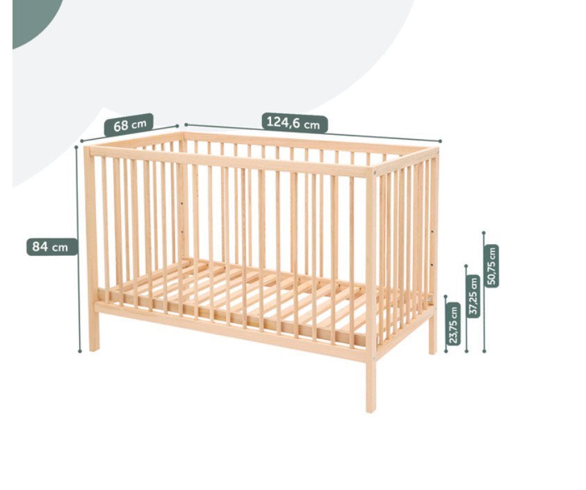 Baby bedje, Kinderen en Baby's, Ophalen, Zo goed als nieuw, Minder dan 140 cm, Minder dan 70 cm