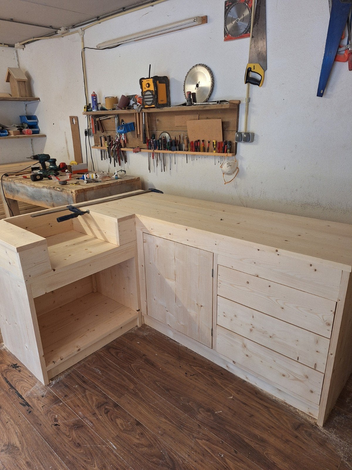 keuken van terug gedroogd en geschaafd hout, Huis en Inrichting, Ophalen of Verzenden, Nieuw, 25 tot 50 cm, Minder dan 100 cm