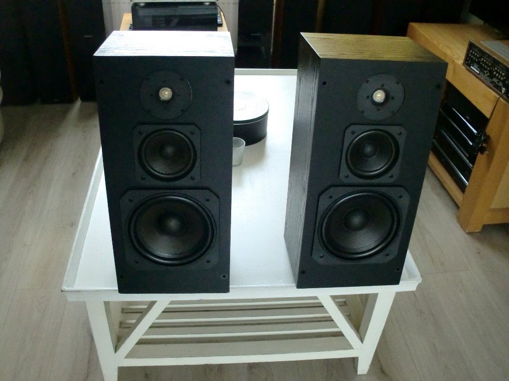 Etude 3 luidsprekers drie weg te beluisteren goed met vinyl., Stereo speakers, Zo goed als nieuw, 60 tot 120 watt, Ophalen