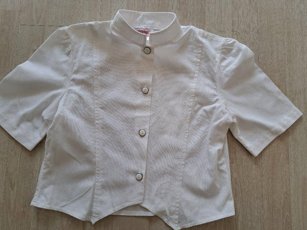 Nieuw ds jasje/hesje m opstaand boordje maat S 36. €2.50, Kleding | Dames, Wit, Nieuw, Ophalen of Verzenden, Jasje
