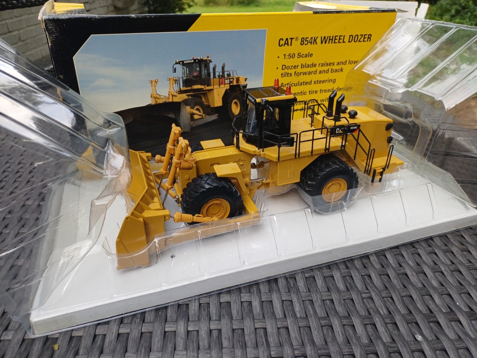 Norscot Caterpillar 854K shovel pusher, Hobby en Vrije tijd, Modelauto's | 1:50, Ophalen of Verzenden, Zo goed als nieuw, Bus of Vrachtwagen