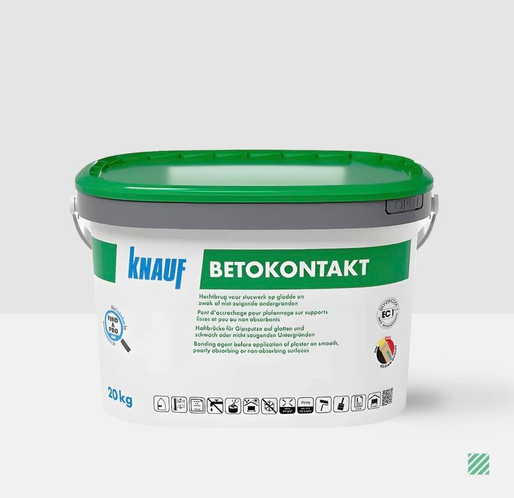 Knauf Betontakt - Voorstrijk 22 kg, Doe-het-zelf en Verbouw, 15 tot 20 liter, Ophalen, Zo goed als nieuw, Oranje