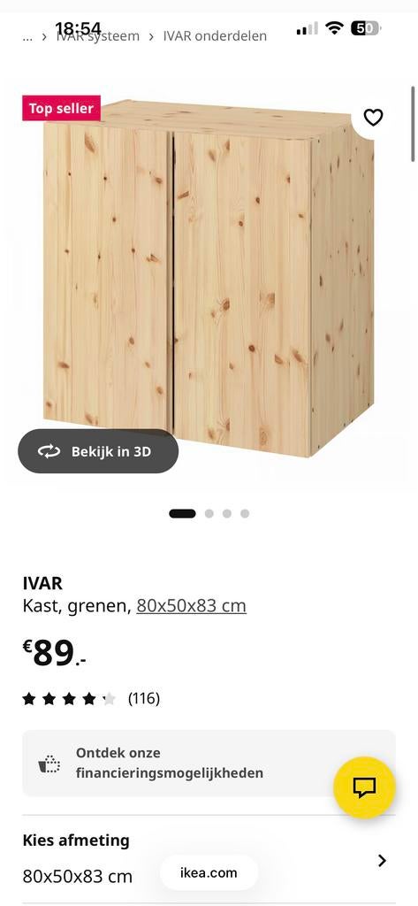 4x IKEA IVAR Kasten, Gebruikt, Minder dan 100 cm, Grenenhout, 50 tot 75 cm