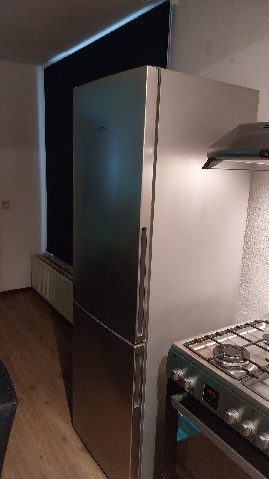 Te koop koelkast rvs bosch, Witgoed en Apparatuur, Koelkasten en IJskasten, Ophalen, 200 liter of meer, 60 cm of meer, 160 cm of meer