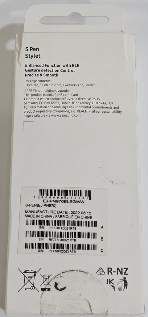 Samsung S Pen - Galaxy Note 10/10+ - Blauw | Retourdeal, Ophalen of Verzenden, Zo goed als nieuw, Samsung Electronics Benelux B.V.