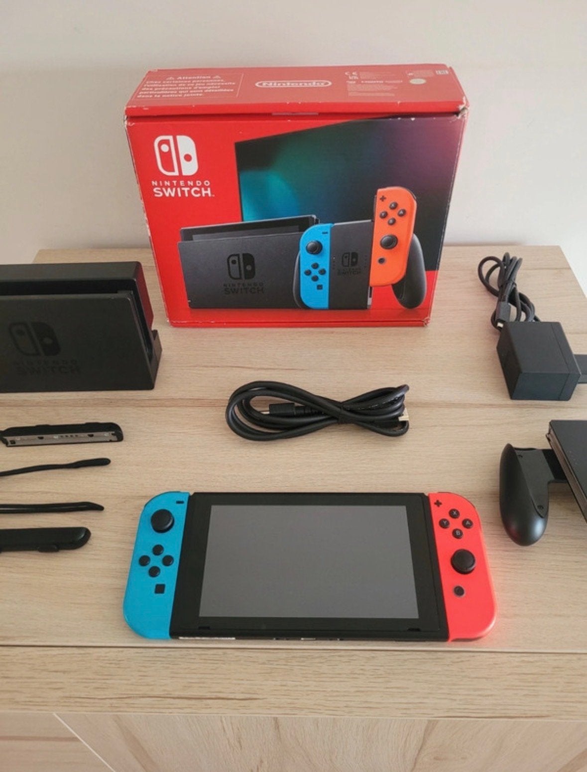 Nintendo Switch compleet, Spelcomputers en Games, Ophalen, Zo goed als nieuw, Met 2 controllers, Switch Original