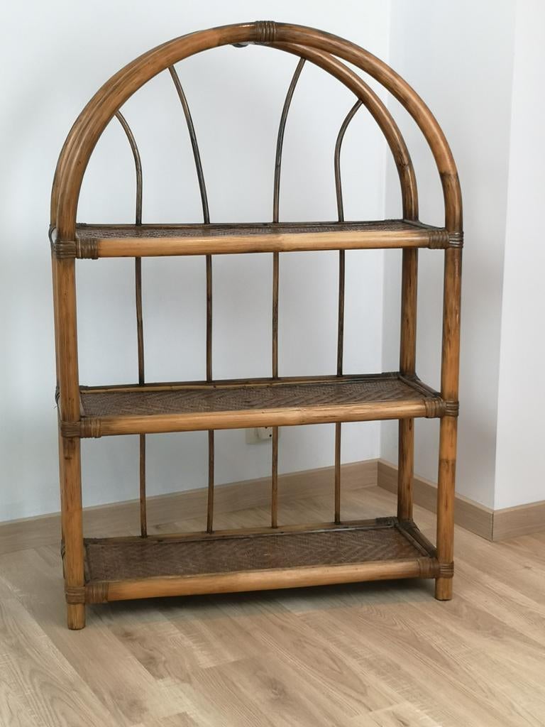 Mid-century bamboo rek, Ophalen