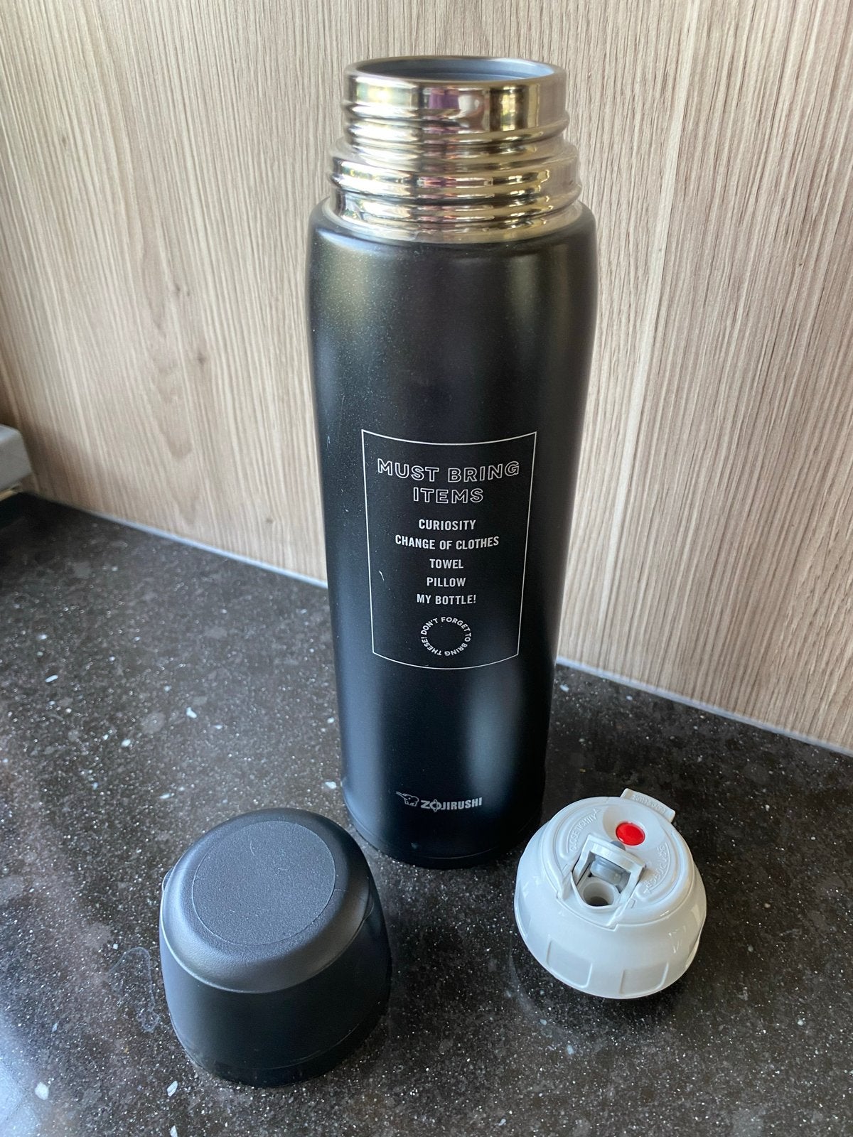 Zojirushi Thermosfles, Overige typen, Ophalen of Verzenden, Zo goed als nieuw, Zwart