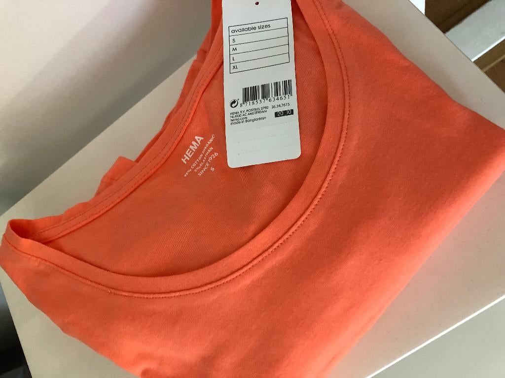 Oranje dames T-shirt Nieuw!, Maat 38/40 (M), Nieuw, Oranje, Ophalen of Verzenden