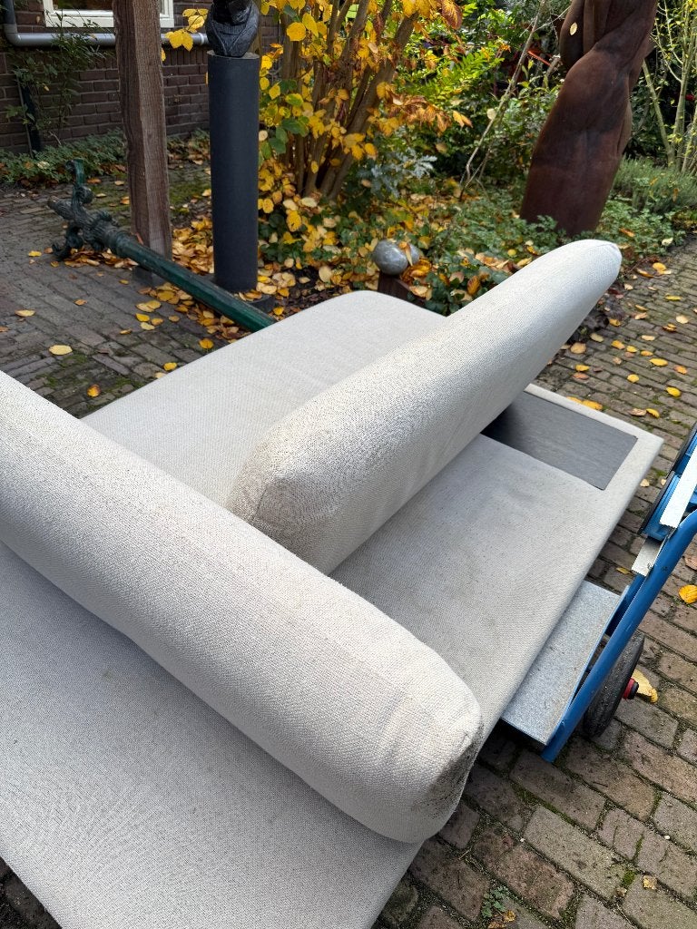 Bullfrog Caesar slaapbank linnen bekleding zandkleur, Ophalen, Gebruikt, Beige, Tweepersoons