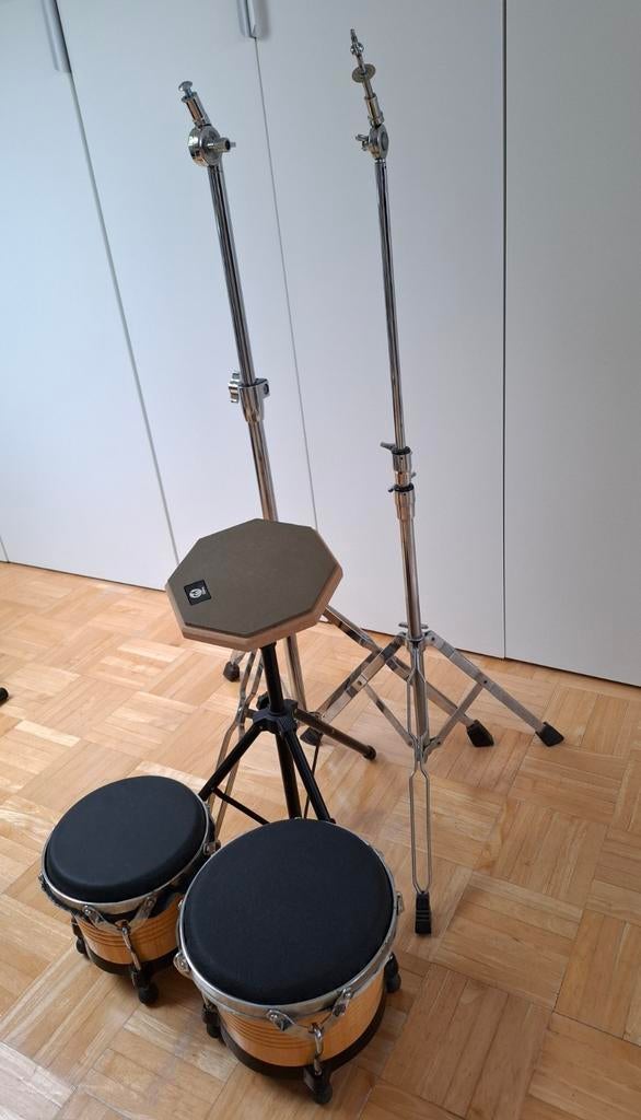 Te koop: 2x Bekken standaard, Muziek en Instrumenten, Ophalen of Verzenden, Gebruikt
