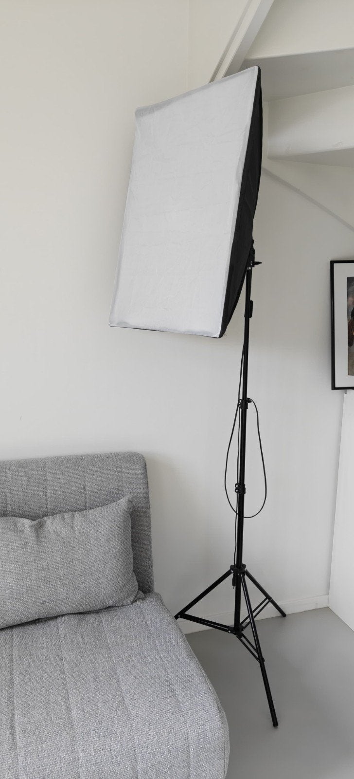 2 x Fotostudio Softbox Studio lamp met Statief en Draagtas, Ophalen, Gebruikt, Inclusief draagtas, Lamp of Flitsset
