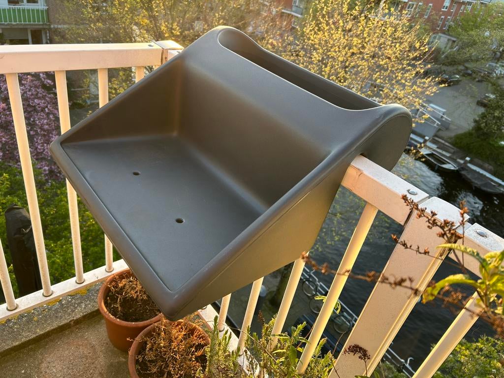Rephorm Tafel/Bloembak voor Balkon - Grijs Kunststof, Ophalen, Kunststof, Gebruikt, Balkon